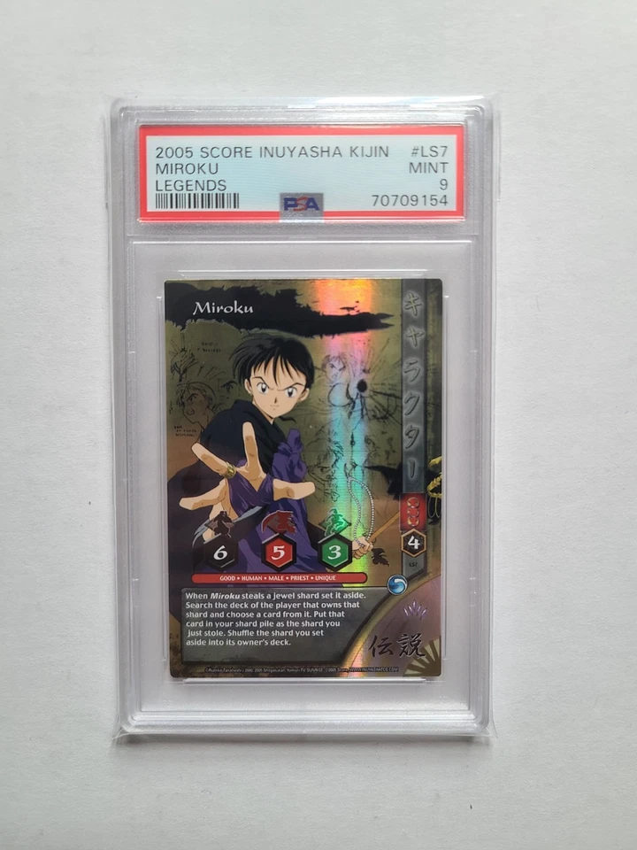 Inuyasha TCG Miroku PSA 9 MINT 2005 Kijin 1st Edition Legends VERY RARE Card LS7 - Image 4 of 4