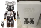 Medicom BE@RBRICK Star Wars Mandalorian Chrome 400%,100％ 2024 Bearbrick WWT3