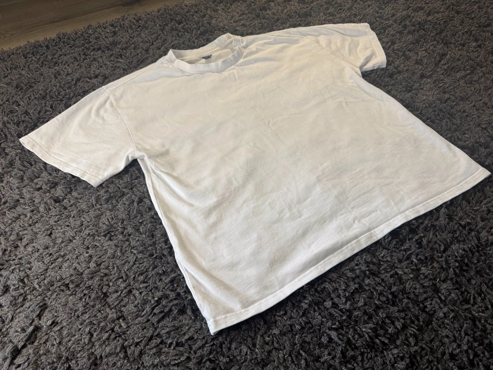 Camisa Ascolour Algodón Pesado Blanco Cuello Redondo - Talla L Foto 2 de 4