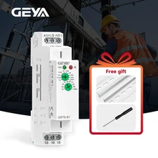 GEYA On Delay Off Delay Timer Relay Time Delay Relay AC/DC24V-240V 10A Din Rail