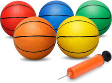 16CM bunter Kinder Mini Spielzeug Basketball, Gummi Basketb&auml;lle f&uuml;r Teenager mit