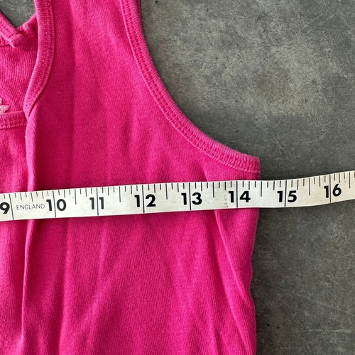 Vintage Y2K Limited Too Magenta Pink Floral Mcbling Tie Back Summer Tank Top YL - Picture 5 of 5