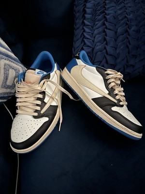 Nike Air Jordan 1 Low Top Travis Scott Fragment Design Size 8.5