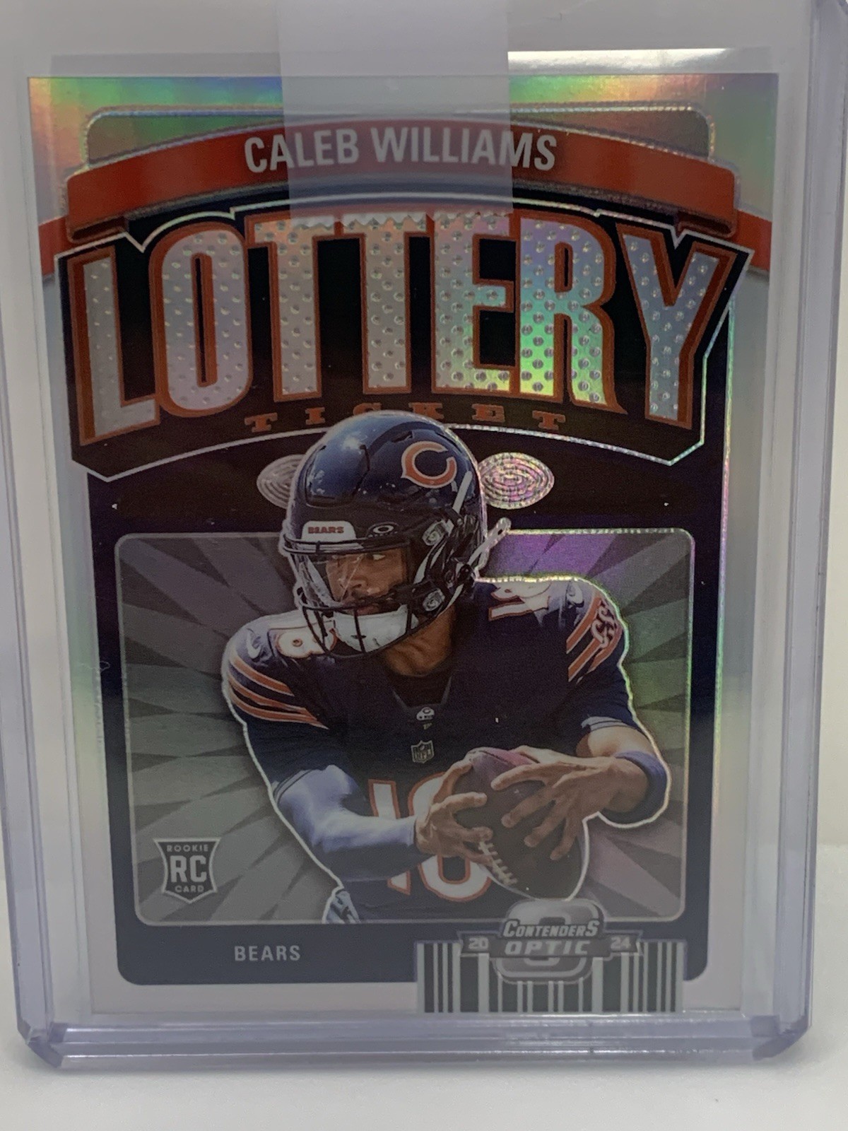 2024 Panini Contenders Optic - Lottery Ticket Caleb Williams #68 Silver Prizm RC