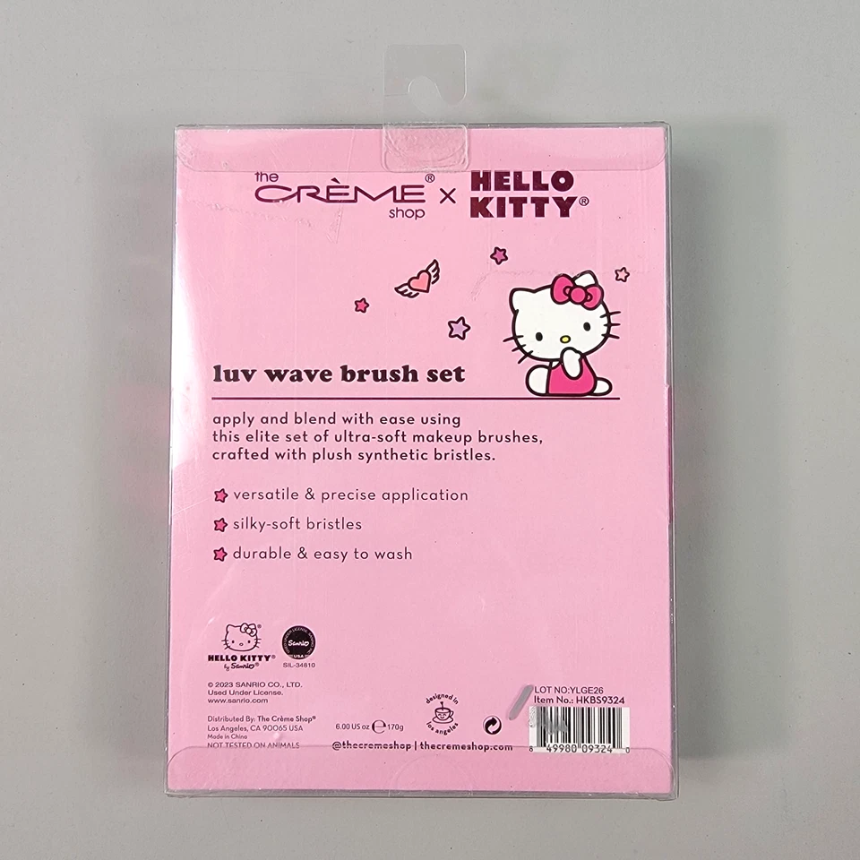 The Crème Shop x HELLO KITTY *Luv Wave Makeup Brush Set* Set of 5 - New in Box - Image 2 of 4