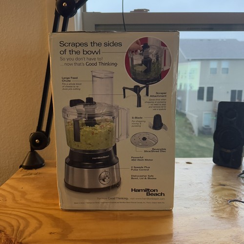 Hamilton Beach Bowl Scraper Food Processor 10 Cup Capacity Chop Slice Shred New - Picture 3 of 6