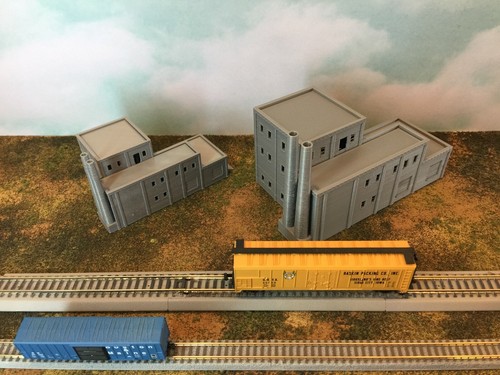 FÁBRICA MULTINIVEL con BASE DE CARGA y PILAS DOBLES - Escala Z 1:220 - Modelo 3D - Imagen 5 de 12