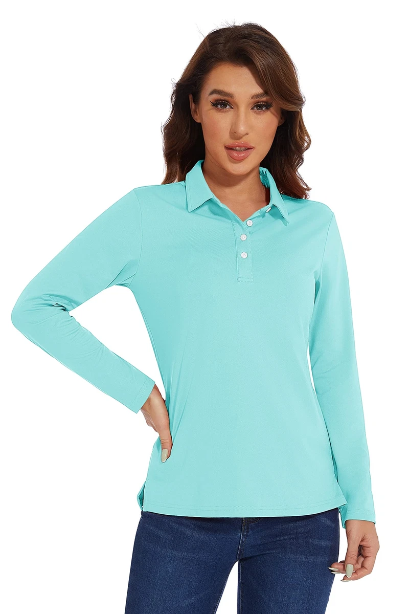 womens golf shirts elbow length sleeve