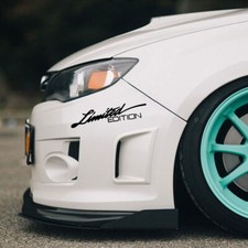 2 x Limited Edition Gloss White Decal Sticker