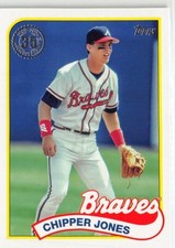 2024 Topps Series 1 - 1989 Topps Baseball Chipper Jones #89B-76 Atlanta Braves