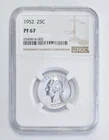 1952 PF67 Washington Quarter NGC Brown Lbl