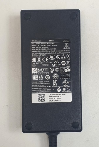 Adaptador de fuente de alimentación original Dell 180W 19,5 V 9,23 A para computadora portátil Dell - Imagen 1 de 3