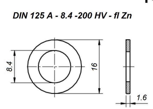 SET OF M8 FLANGE BOLTS, NUTS AND WASHERS HIGH TENSILE 10.9 GEOMET ZINC FLAKE - Picture 7 of 49