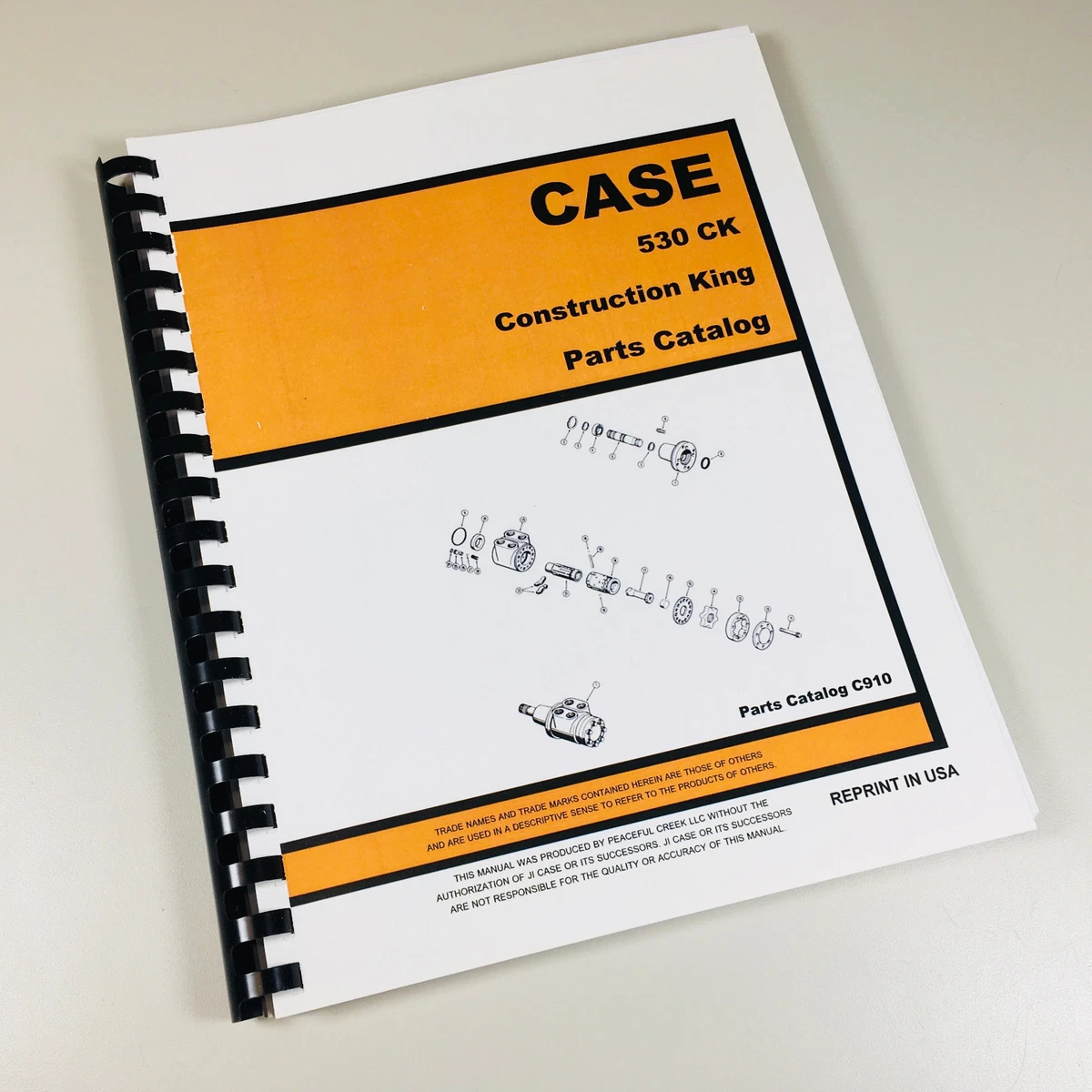 Case 530Ck Tractor Loader Backhoe Service Manual Parts Catalog