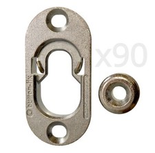 Button Fix Type 1 Metal Fix Bracket Fixing with Stainless Steel Retaining Spring
