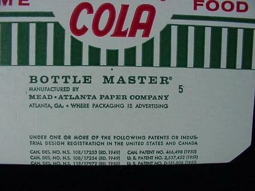 VINTAGE 1950'S ROLA COLA SODA POP CARDBOARD CARRIER 6 PACK CARTON UNUSED COND. - Picture 4 of 6