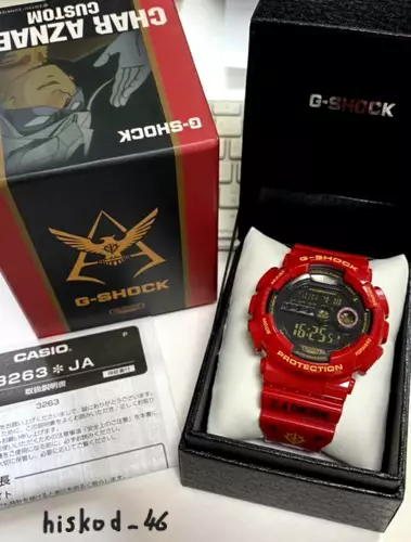 G-shock x Gundam Char Aznable gshock Watch 35th anniversarry Limited GD-100 JPN