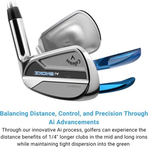 NEW Callaway Paradym AI Smoke Iron Set 5-PW, AW Graphite Cypher Fifty Regular LH - Picture 8 of 11