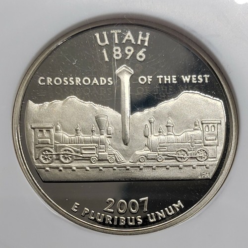 NICE 2007-S Washington 25c Utah NGC PF-69 Ultra Cameo KVE Investments, LLC - Picture 6 of 7