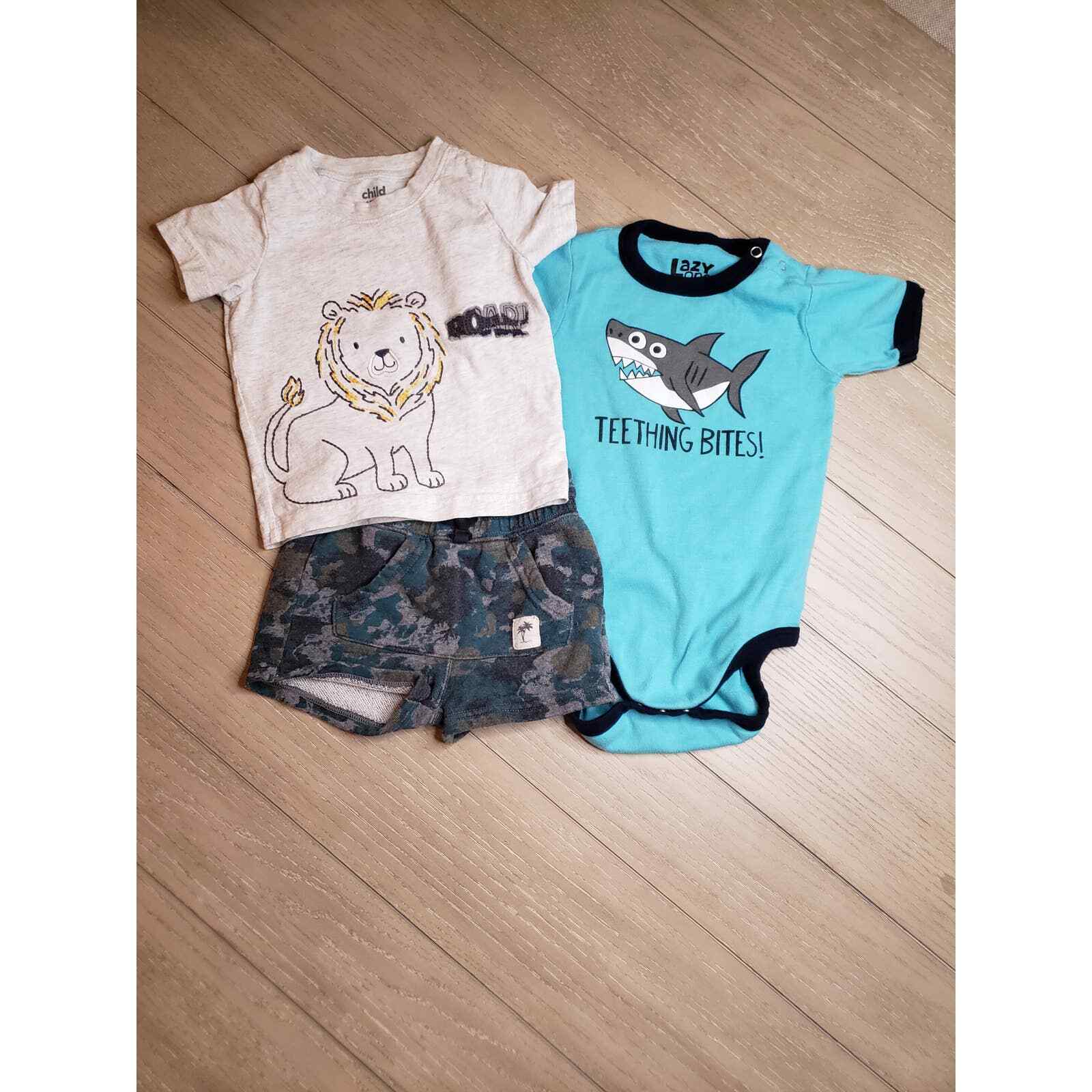boy-clothes-size-18-months-shorts-shirt-and-onesy-ebay