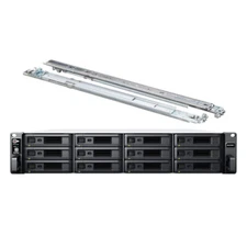 Synology RackStation RS2423RP+ NAS Server with Rail Kit, 48TB SSD Storage