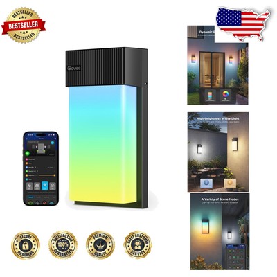 1500LM Smart RGBIC Outdoor Wall Light with 45 Scene Modes & Waterproof Design
