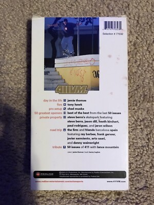 411VM – Issue 50 (2002) VHS Vintage Skateboarding Video 411VM – Issue 50 (2002) VHS Vintage Skateboarding Video