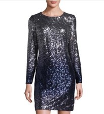 Maia Sequined Shift Dress Ombré NWT Size 4