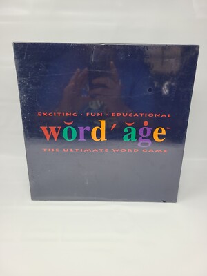 Wordage Board Game Educational Endgame 1994 The Ultimate Word Game Word Age New