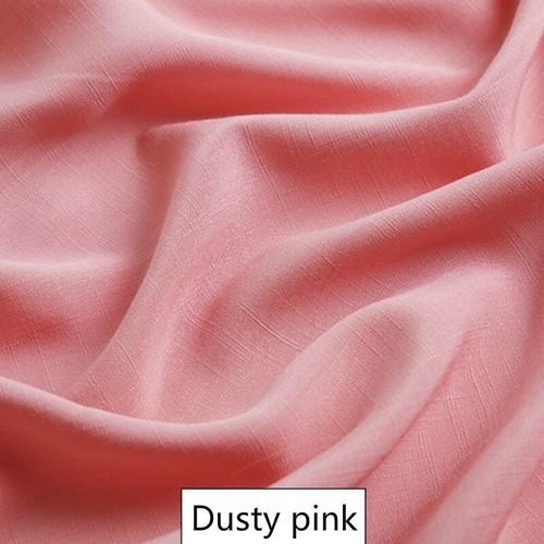 Linen Cotton Fabric Plain Solid Color for DIY Dress Clothes Upholstery Material - Picture 11 of 32