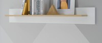 Wandboard Wandregal Regal Weiß Matt Eiche BüCherregal Skandinavisch Isgard 107Cm