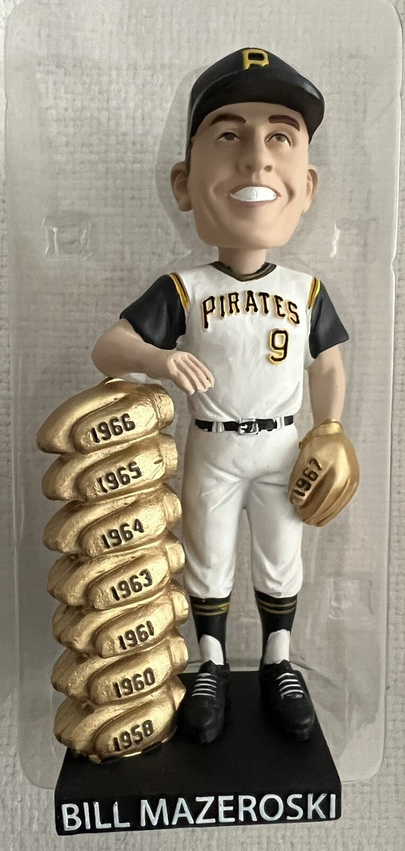 PITTSBURGH PIRATES BILL MAZEROSKI GOLD GLOVE BOBBLEHEAD SGA 7/5