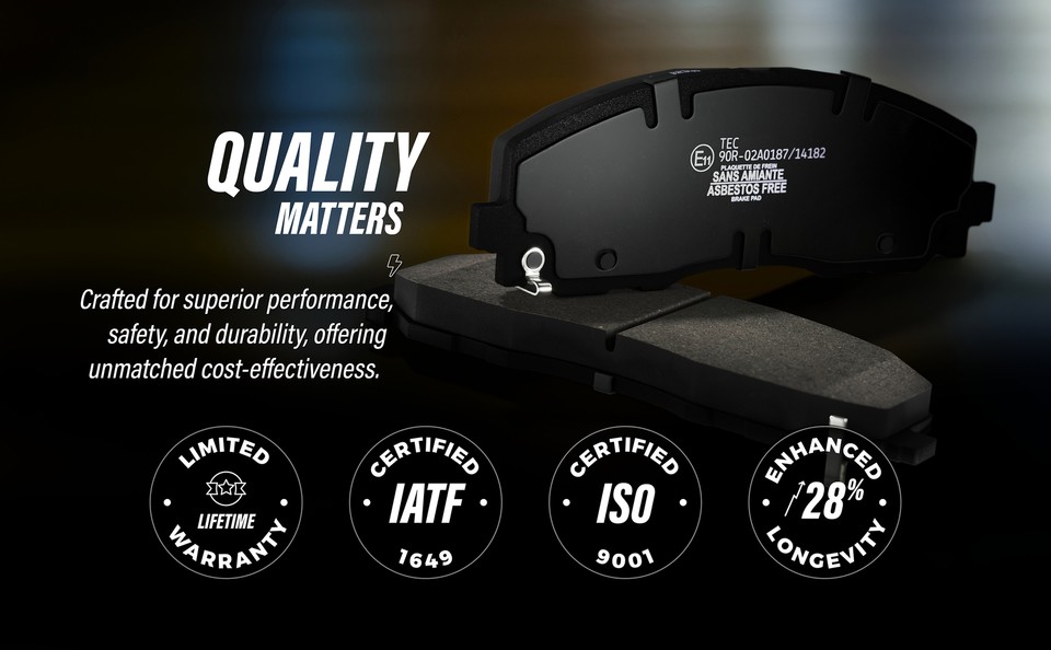 Front Ceramic Brake Pad & Extra Wear Sensor Kit For Volkswagen Jetta