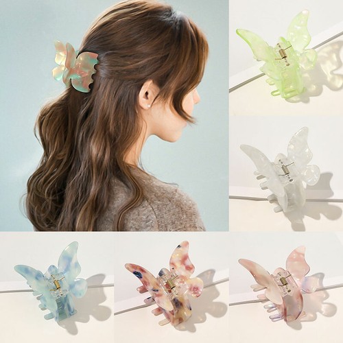 Women Girls Butterfly Hair Claw Clips Large Hair Clamp Sweet Hairpin Barrette ♢