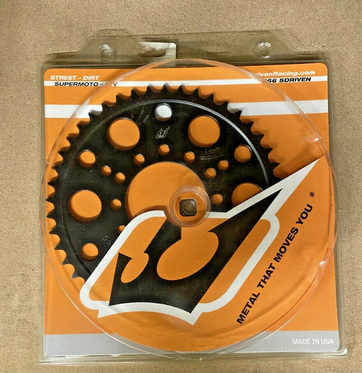 DRIVEN RACING KAWASAKI 520 STEEL REAR SPROCKET 45T, BLACK P/N