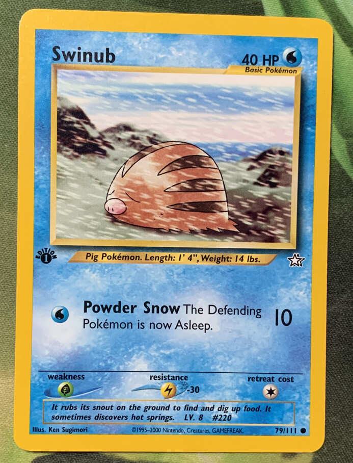 1st Edition Swinub 79/111 - Neo Genesis - Near Mint