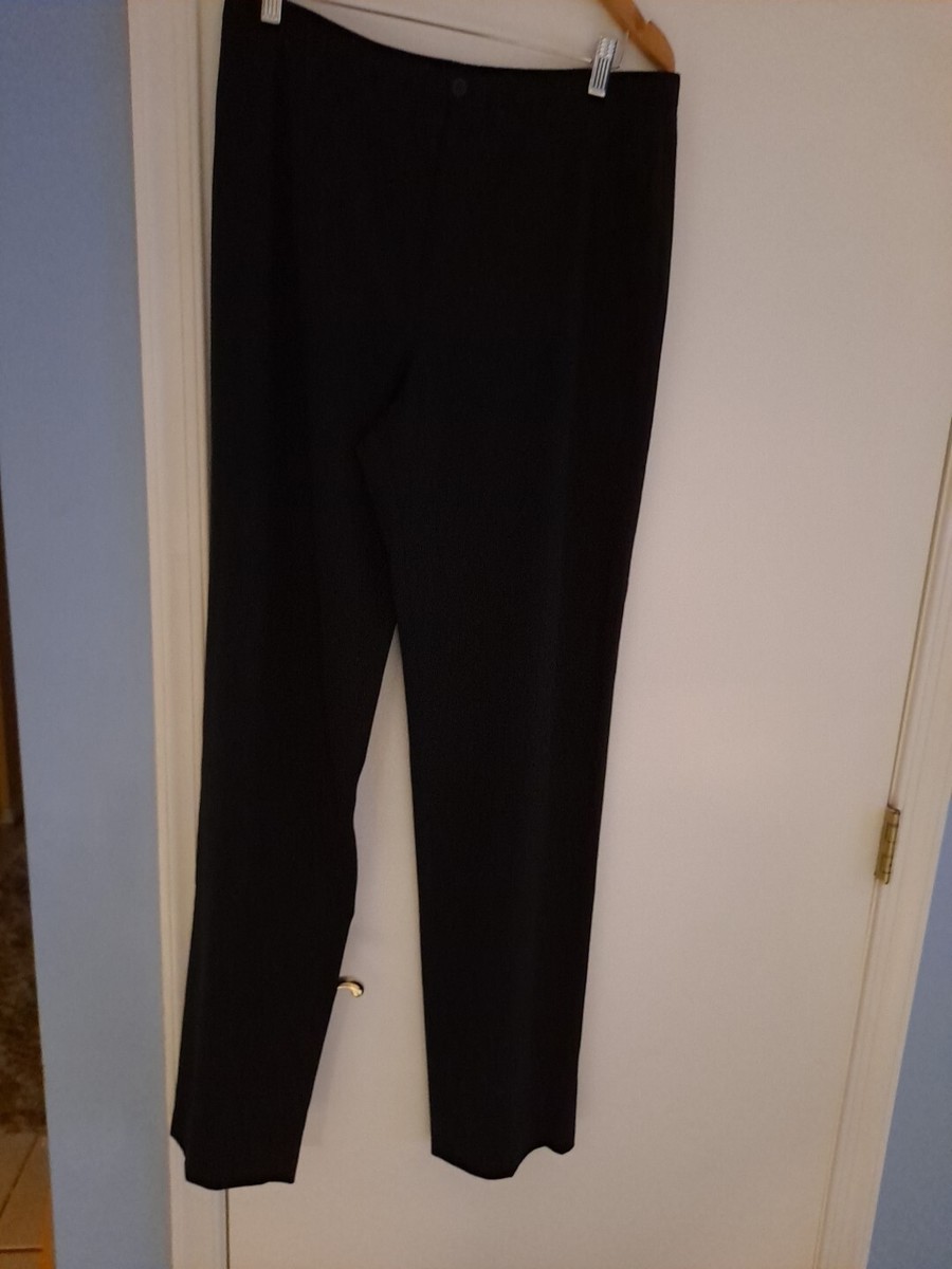 Giorgio Armani Women Straight Leg Black Dress Pants W=32