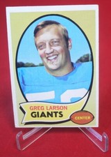 Greg Larson TOPPS NFL Football Card 1970 #174 EX