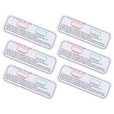 6pcs Light Test Cards Portable UVA UVC Test Cards Suitable for UV Test Area New