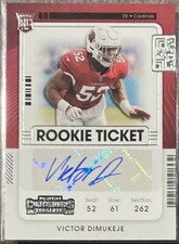 Victor Dimukeje 2021 Contenders Auto Autograph Rookie Ticket Cardinals