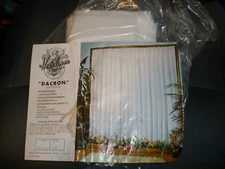 Vintage Ellis Heirloom Curtain Dacron White 82"x84" (SU64A)
