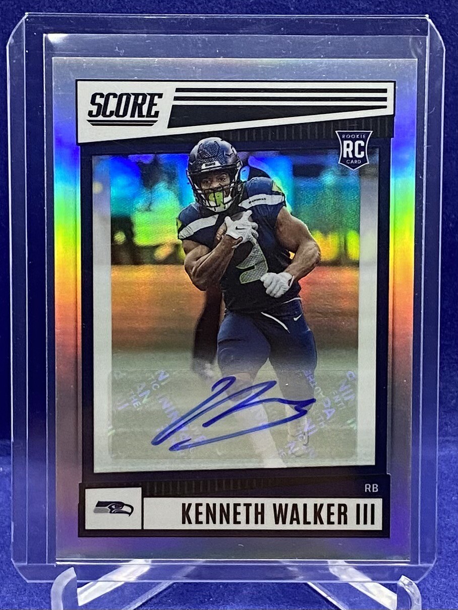 2022 Chronicles Score Premium Kenneth Walker III SP-329 Prizm RC Auto 17/75