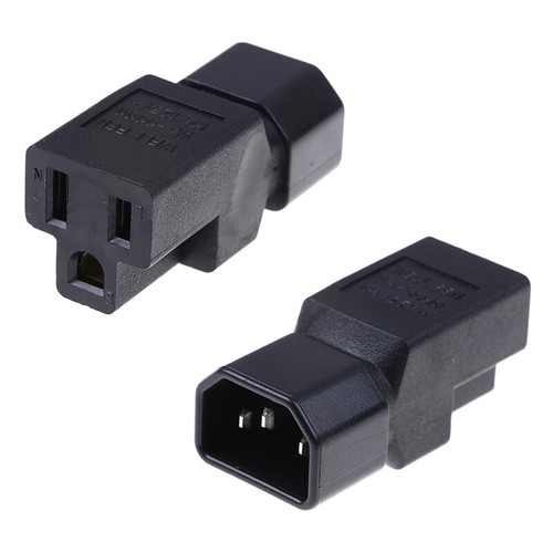 New C14 to Nema 5-15R PDU USP power adapter IEC male to US female adapter p-b - Afbeelding 2 van 11
