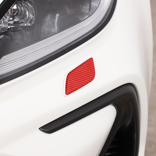 Red Carbon Fiber Headlight Ceaning Switch Sticker Trim For Subaru BRZ 2022 up - Picture 8 of 20