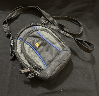 Case Logic Small Camera Bag Black Long Straps Multiple Compartments Storage
