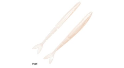 5 Leurres Souples Zman DarterZ 6 Pouces - Pearl - Pêche En Eau Douce