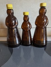 Mrs Butterworth Pancake Syrup Bottles With Plastic Lids Set Of 3