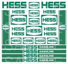 H Gas hot wheels decals water slide 1:64 scale decal sheet 1/64