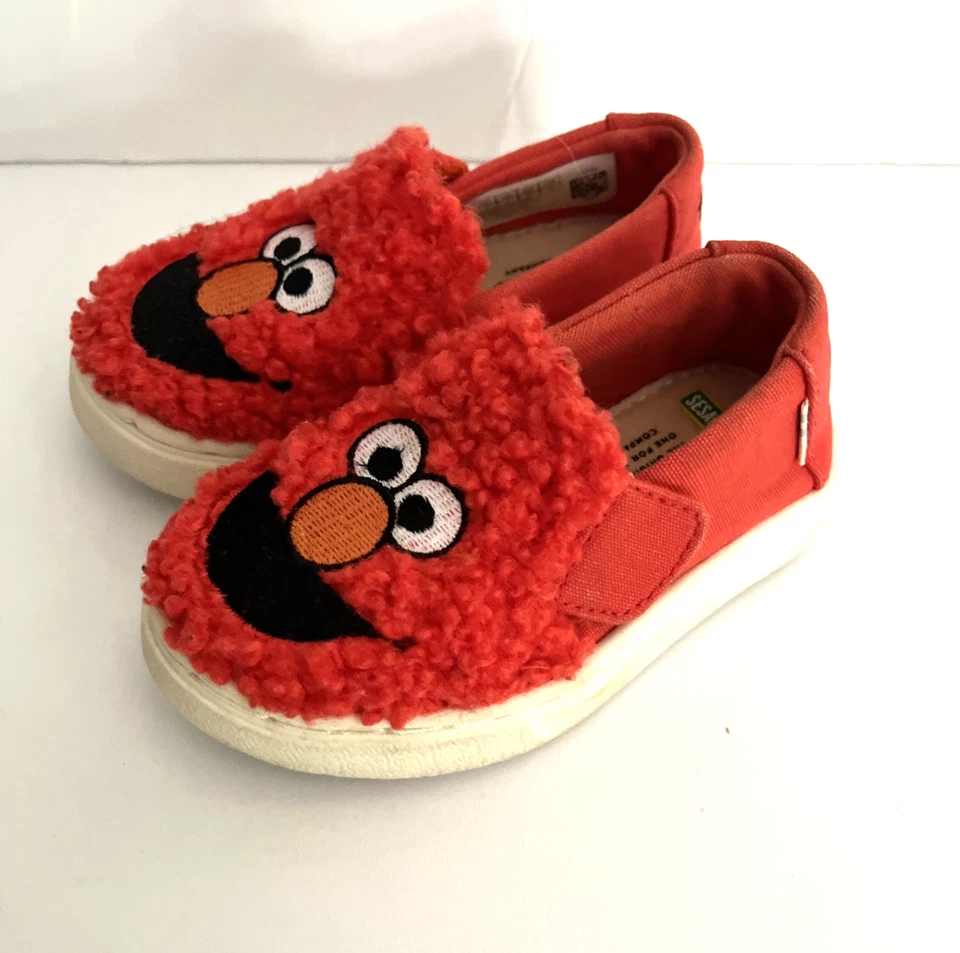 Zapatos sin cordones TOMS x SESAME STREET rojo olmo de lona y piel sintética talla 5 Foto 2 de 4