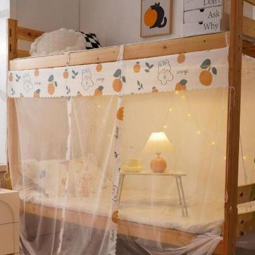 Polyester Fabric Dustproof Top Mosquito Net Summer Netting Single Bed - Picture 8 of 14
